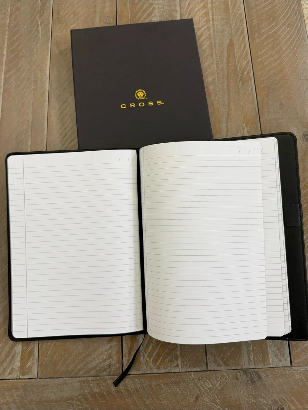 New Black CROSS Plano Refillable Notebook Journal Planner